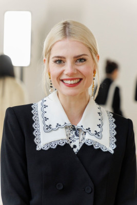 Lucy Boynton at London Fashion Week