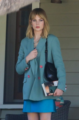 Lucy Boynton - &#039;The Greatest Hits&#039; On Set in Los Angeles 09/20/2022