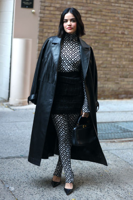 Lucy Hale-Arrives at Live with Kelly and Ryan in New York 