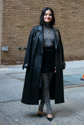 Lucy Hale-Arrives at Live with Kelly and Ryan in New York 