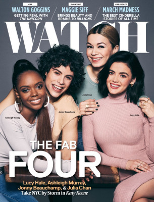 LUCY HALE, ASHLEIGH MURRAY, JULIA CHAN and Jonny Beauchamp in Watch! Magazine, M