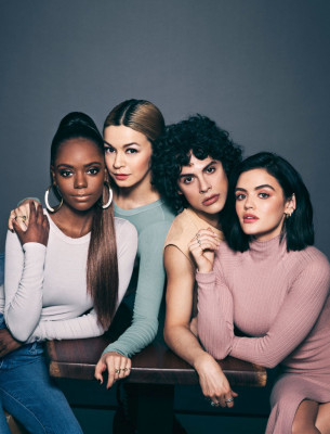 LUCY HALE, ASHLEIGH MURRAY, JULIA CHAN and Jonny Beauchamp in Watch! Magazine, M