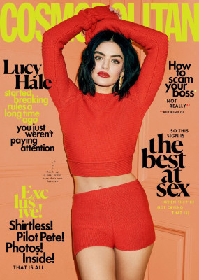 LUCY HALE for Cosmpolitan magazine, March 2020