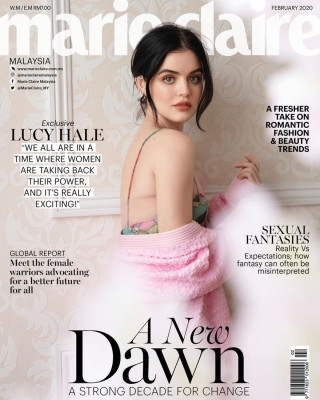 LUCY HALE in Marie Claire Magazine, Malaysia February 2020
