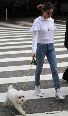 Lucy Hale in Jeans at LAX airport in Los Angeles