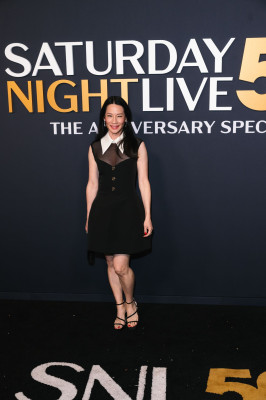 Lucy Liu at SNL50 Anniversary Show 2025
