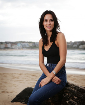 LUCY WATSON on the Set of a Photoshoot in Sydney 02/19/2017