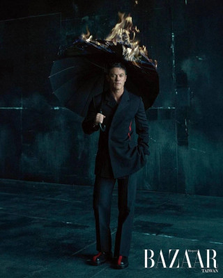 Luke Evans for Harper&#039;s BAZAR oct 2023