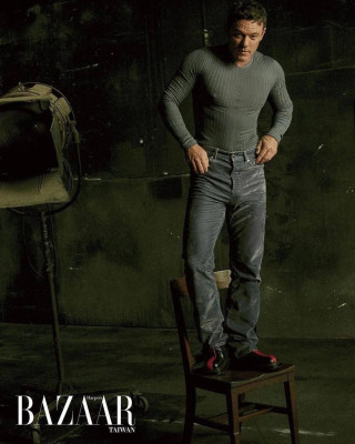 Luke Evans for Harper&#039;s BAZAR oct 2023