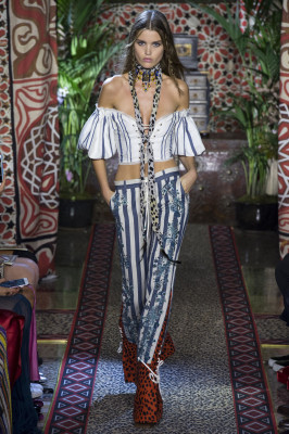 Luna Bijl - Roberto Cavalli Spring/Summer 2018 Fashion Show in Milan