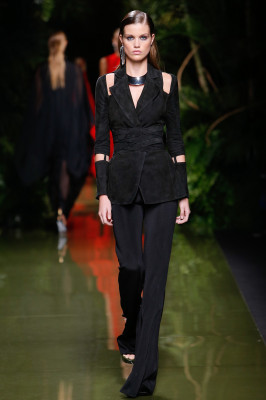 Luna Bijl - BALMAIN Spring/Summer fashion show in Paris