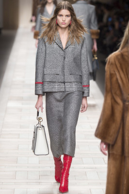 Luna Bijl - FENDI FALL/WINTER 2017 Fashion Show in Milan