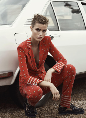 Luna Bijl - Emporio Armani Spring/Summer Campaign in Rome