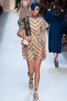 Luna Bijl - Fendi Spring/Summer 2018 Fashuin Show in Milan