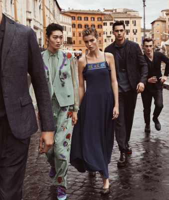 Luna Bijl - Emporio Armani Spring/Summer Campaign in Rome