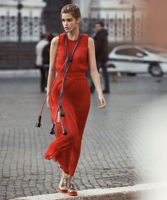 Luna Bijl - Emporio Armani Spring/Summer Campaign in Rome