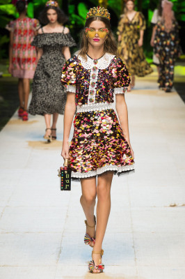 Luna Bijl - Dolce &amp; Gabbana Spring/Summer 2018 Fashion Show in Milan