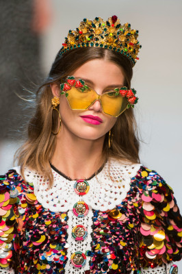 Luna Bijl - Dolce &amp; Gabbana Spring/Summer 2018 Fashion Show in Milan