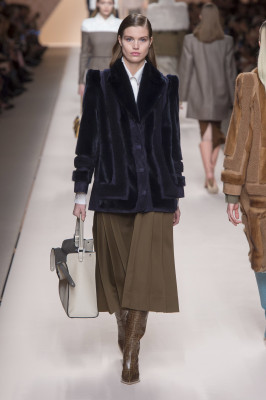 Luna Bijl - Fendi Autumn/Winter 2018 Fashion Show in Milan
