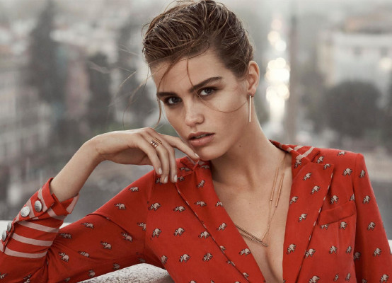 Luna Bijl - Emporio Armani Spring/Summer Campaign in Rome