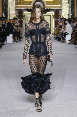 Luna Bijl - Balmain Spring/Summer 2018 Fashion Show in Paris