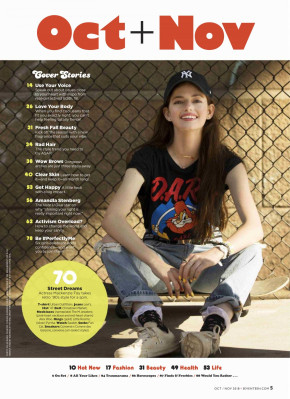 Mackenzie Foy in Seventeen Magazine, October/November 2018