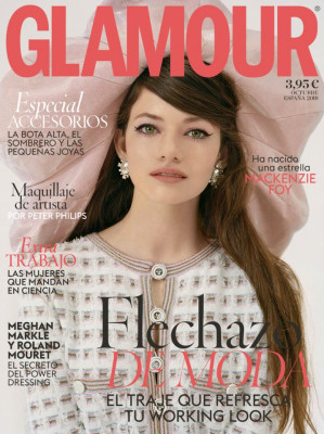 Mackenzie Foy on the Cover of Glamour Magazine, Spain October 2018  