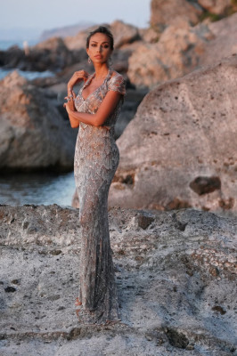 MADALINA GHENEA at a Photoshoot in Ischia 07/20/2020