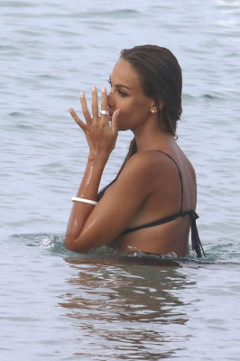 MADALLINA GHENEA in Bikini at a Beach in Sardinia 07/25/2020