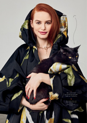 MADELAINE PETSCH in Cosmopolitan Magazine, October 2019