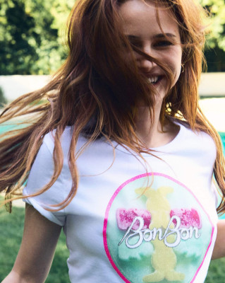 Madelaine Petsch for Tory Burch x BonBon collection summer 2025