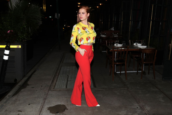 Madelaine Petsch-Moschino Dinner in New York