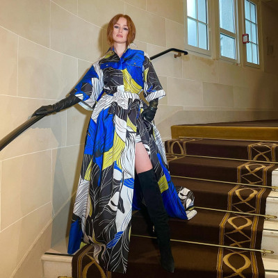 Madelaine Petsch-Elie Saab Paris Fashion Week Haute Couture Spring/Summer 22