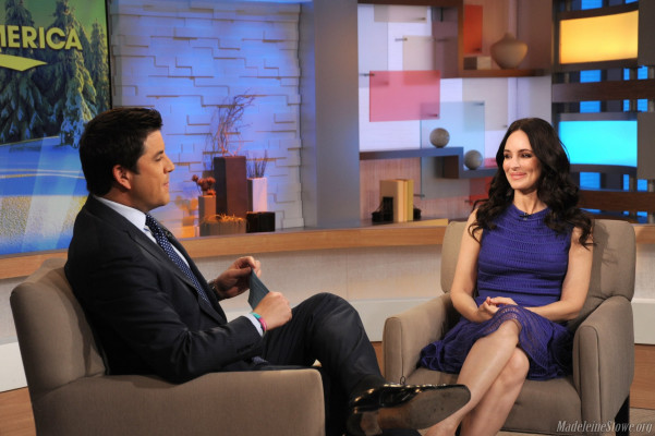 Madeleine Stowe - Good Morning America in New York 02/08/2013