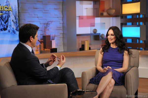 Madeleine Stowe - Good Morning America in New York 02/08/2013