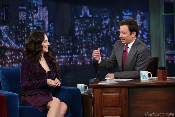 Madeleine Stowe - Tonight Show Starring Jimmy Fallon in New York (2012)