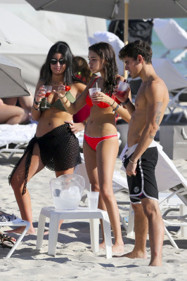 Madison Beer in Red Bikini – Miami