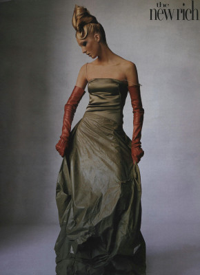 Maggie Rizer ~ US Vogue April 1999 by Irving Penn