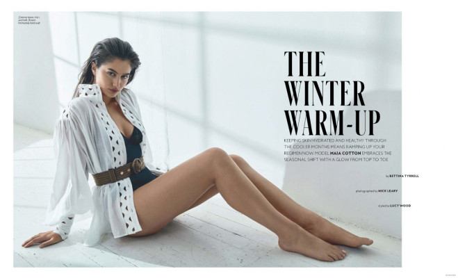 MAIA COTTON in Instyle Magazine, Australia April 2019