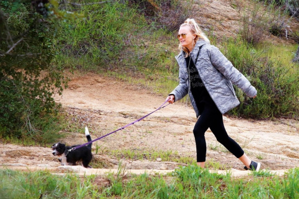 Malin Akerman – Hiking With Her Dog in LA 03/16/2020