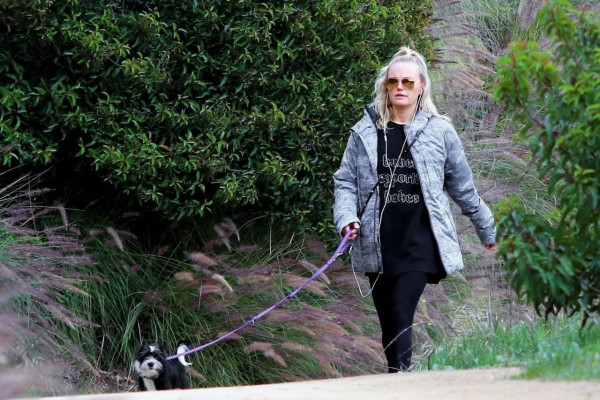Malin Akerman – Hiking With Her Dog in LA 03/16/2020
