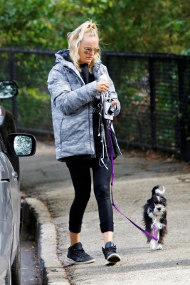 Malin Akerman – Hiking With Her Dog in LA 03/16/2020