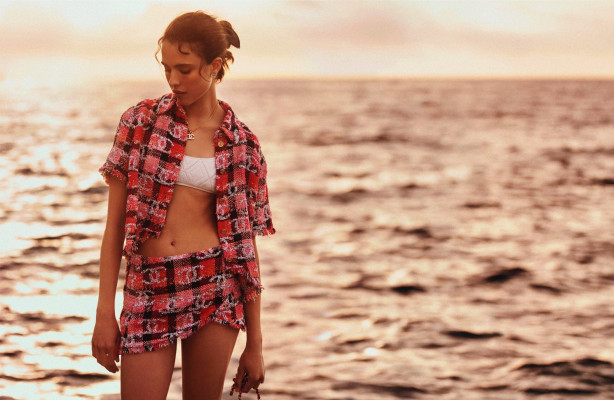 Margaret Qualley ~ CHANEL COCO BEACH 2022 CAMPAIGN by Lachlan Bailey 