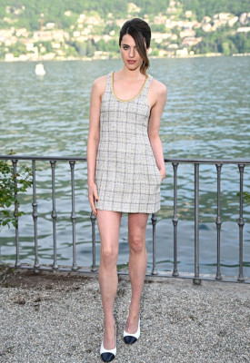 Margaret Qualley at Chanel Cruise Fashion Show 2025 in Italy
