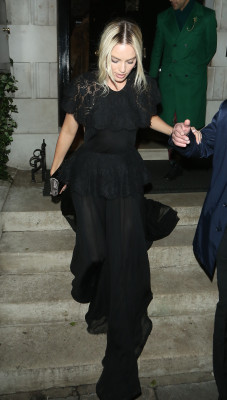 Margot Robbie - seen leaving Annabels Party in London, UK 02.02.2020