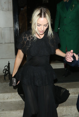 Margot Robbie - seen leaving Annabels Party in London, UK 02.02.2020