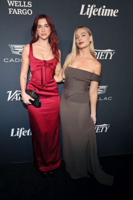Margot Robbie and Dua Lipa at Variety Power of Women in Los Angeles 11/16/23