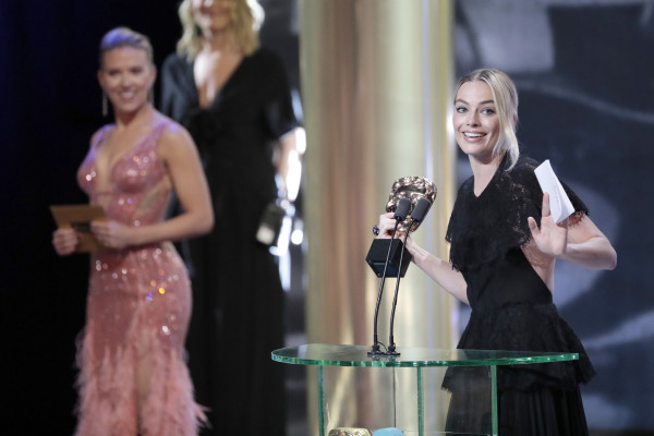Margot Robbie is inside the British Academy Film Awards, 02.02.2020