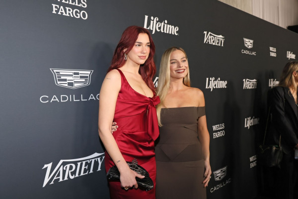Margot Robbie and Dua Lipa at Variety Power of Women in Los Angeles 11/16/23