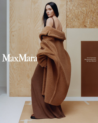 Maria Carla Boscono ~ Max Mara Teddy Bear Coat 2023 Campaign by Tyler Mitchell